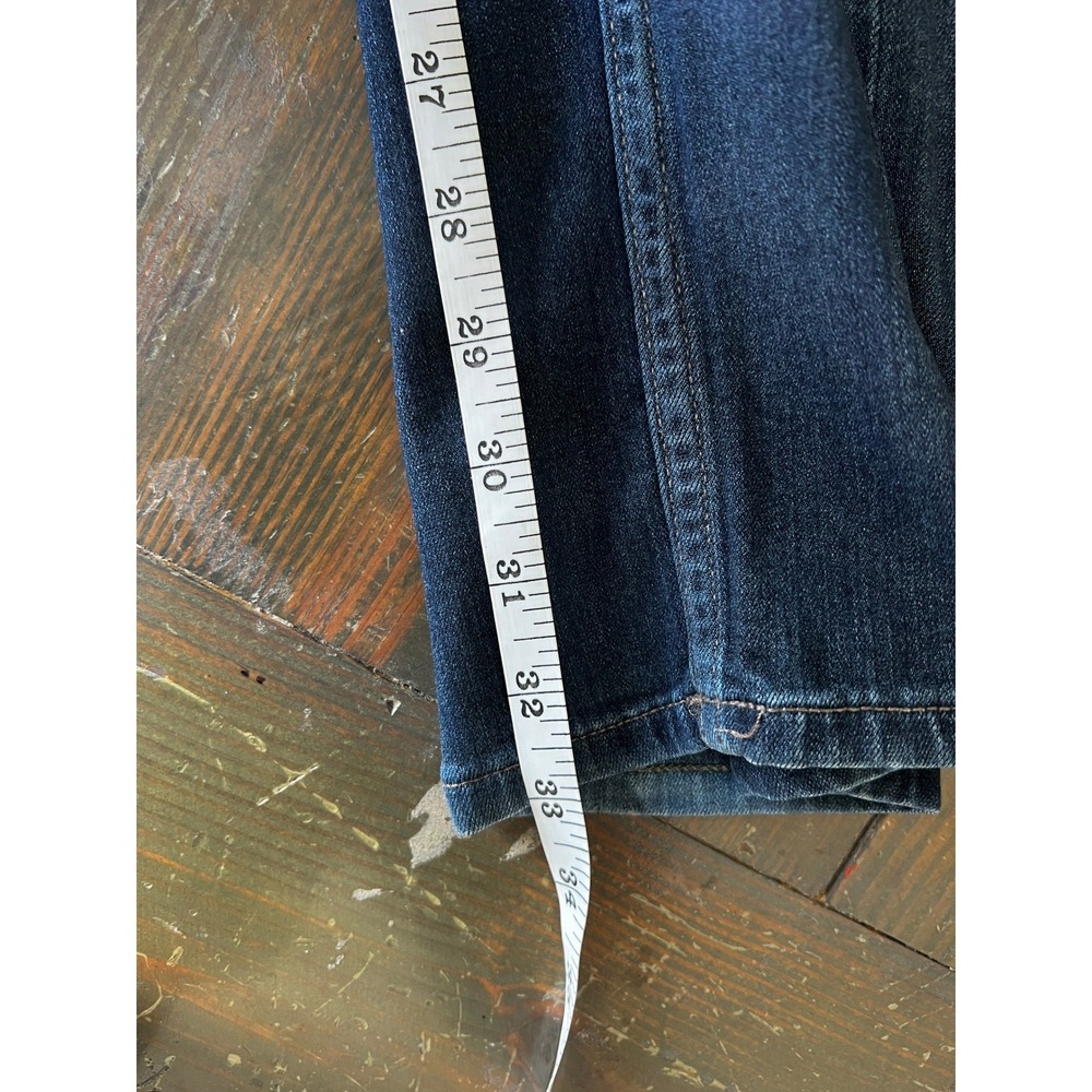 PAIGE Federal Dark Wash Denim Jeans 38x32 Straight Leg Stretch - Picture 7 of 10